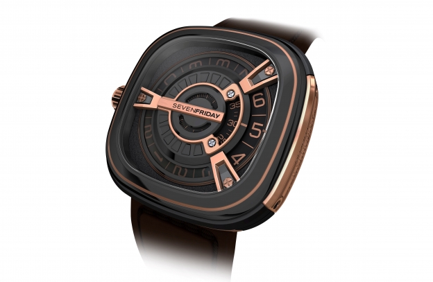 SevenFriday于2015年巴塞尔钟表展上推出七个星期五M2/02复刻高仿手表